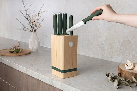 Berlinger Haus Collection Set of Knives with Base Made of Stainless Steel 6 Pieces
