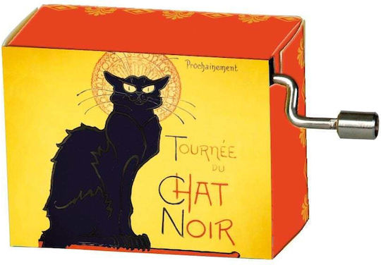 Fridolin Music Box Chat Noir French Can Can Melody