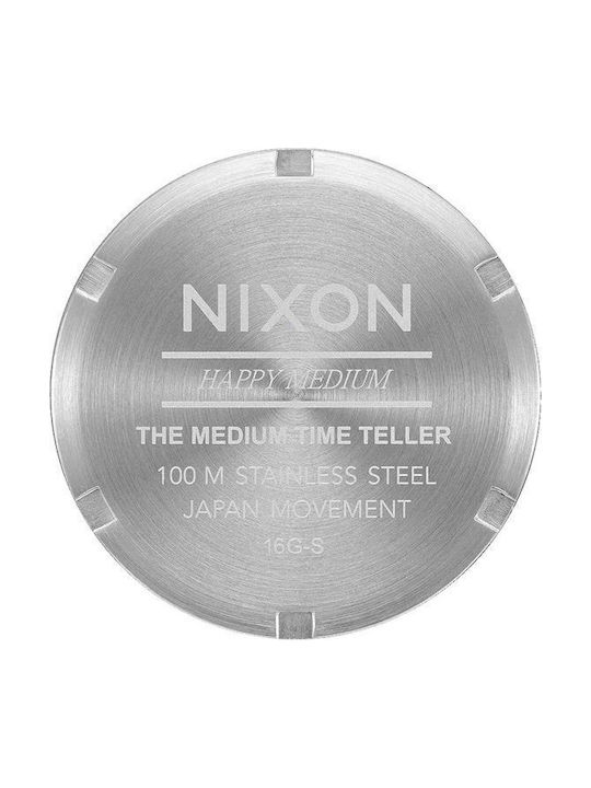 Nixon Medium Time Teller Ανδρικό Ρολόι 31mm Μπαταρίας με Μπλε Υφασμάτινο Λουράκι