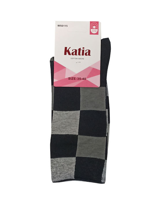 Katia Damen Socken Black - Burgundy 3Pack