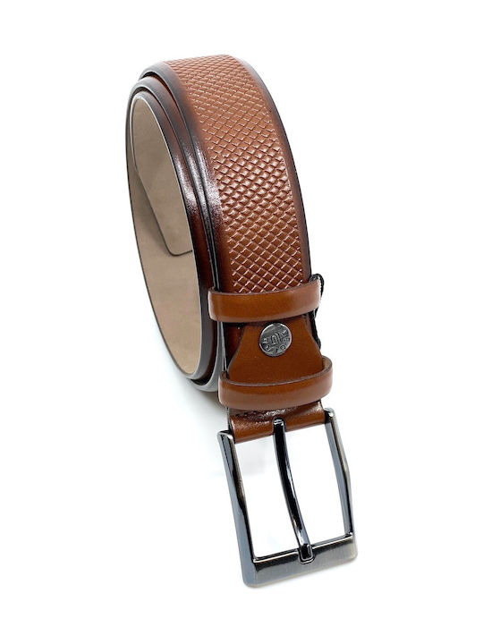 Legend Accessories Men's Artificial Leather Belt Tabac Brown