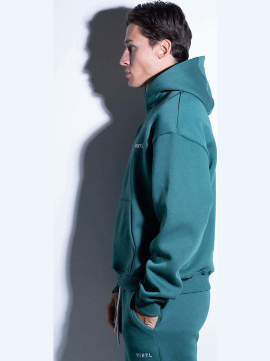 Sweatshirt with Hood Petrol (Item J062)