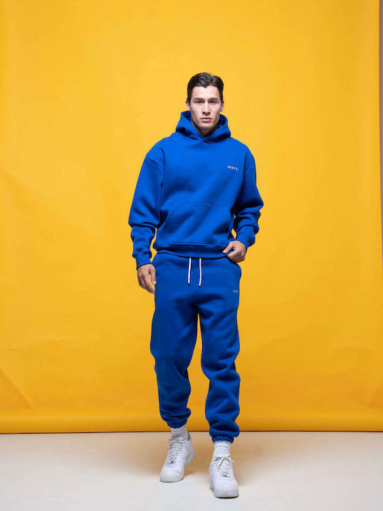Sweatshirt with Hood Blue