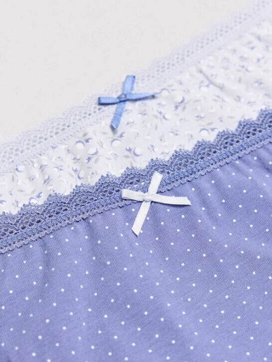 Βαμβακερά Damen Slip 2Pack Hellblau