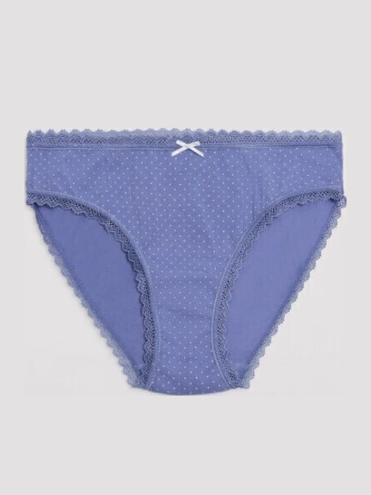 Βαμβακερά Damen Slip 2Pack Hellblau