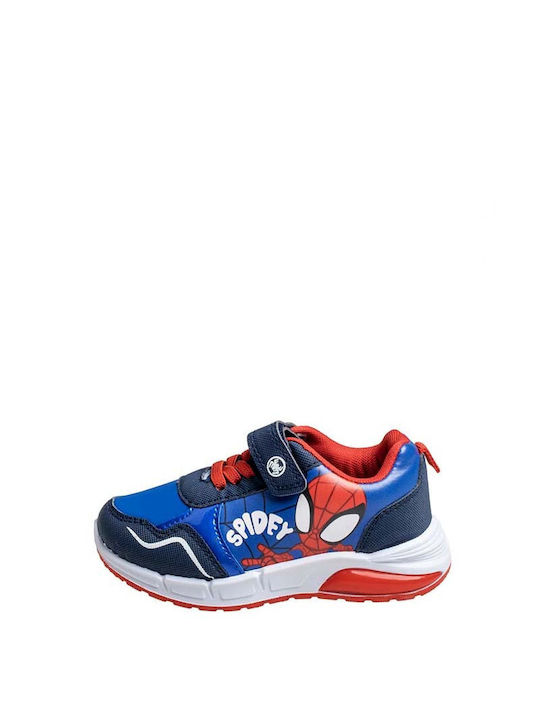 Spiderman Kids Sneakers with Lights Blue