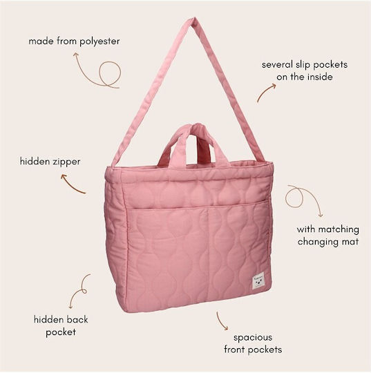 Kidzroom Shoulder/Hand Diaper Bag 50-4878 Pink