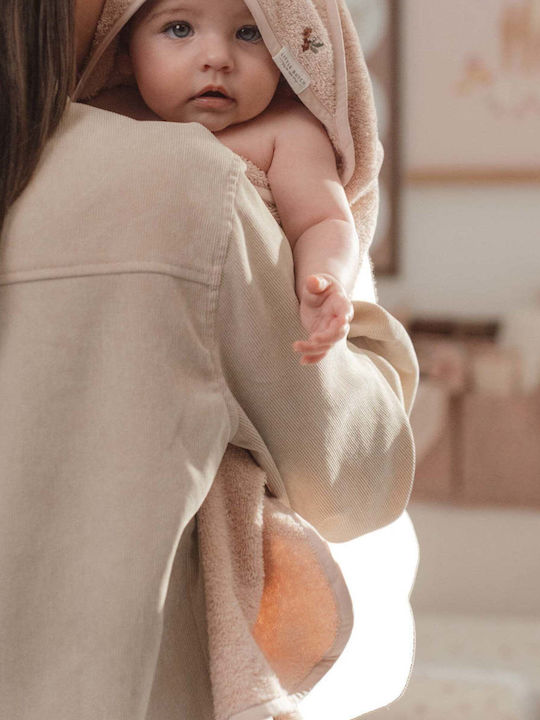 Little Dutch Βρεφική Κάπα-Μπουρνούζι με Κουκούλα Blossom 75x75εκ.