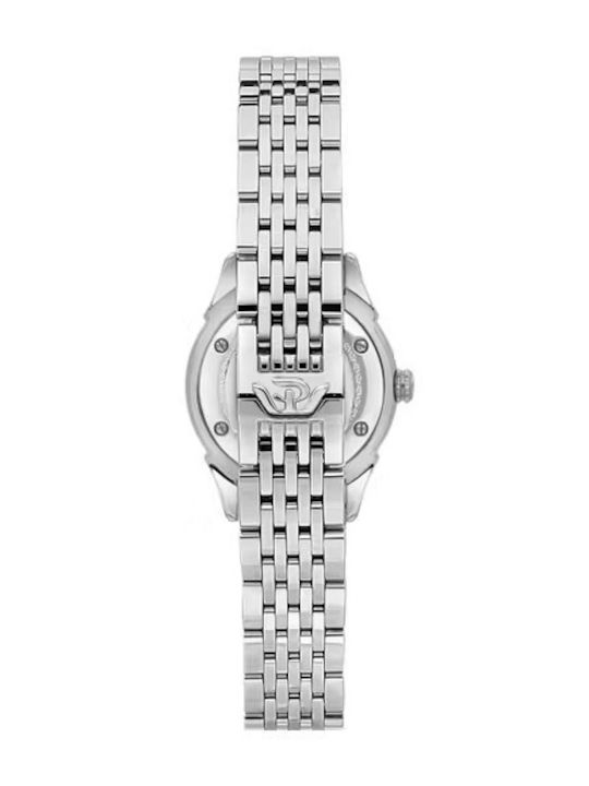 Philip Watch Γυναικείο Ρολόι Μπαταρίας με Ασημί Μεταλλικό Μπρασελέ