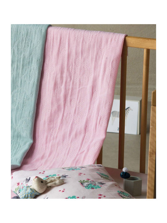 Kentia Blanket Nursery Swaddling Blankets Cotton Pink 70x100cm