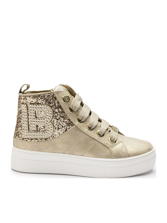 Παιδικά Sneakers High Χρυσά