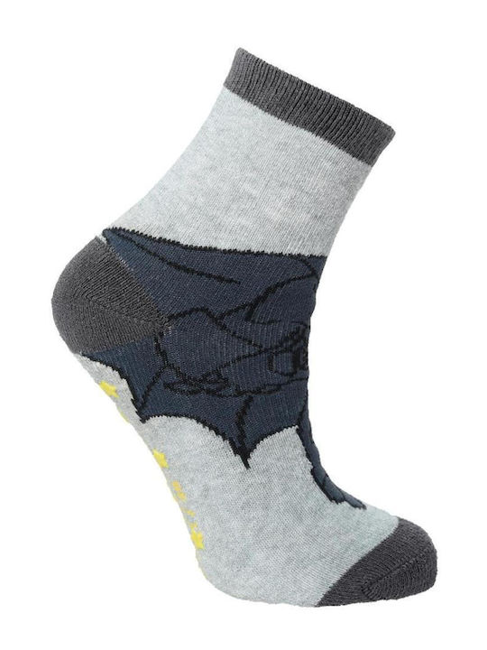 Superheroes Kids' Socks Non-Slip Gray