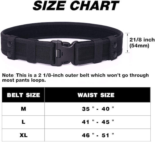 Men's Police Military Style Molle Duty Belt Mb08