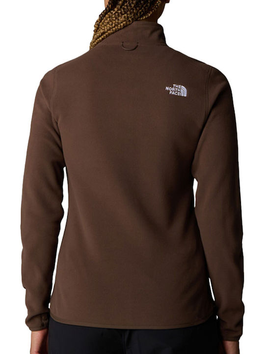 The North Face 100 Glacier Women's Cardigan with Zipper Brown