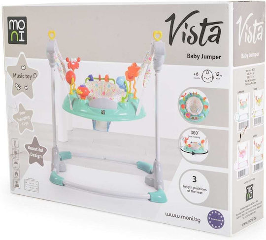 Moni Baby Jumper Vista Cu Muzică Lumină Și Sunete Pentru 6+ Luni