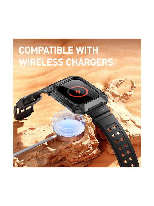 Supcase Unicorn Beetle Pro Plastic Case in Black color for Apple Watch 10 42mm