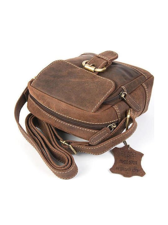 Leather Men's Bag Shoulder / Crossbody Brown