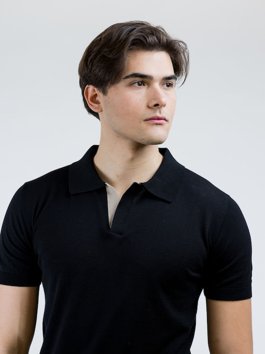 Polo Bluse Black