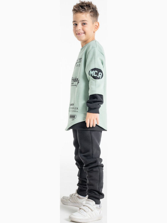 Kinder Sweatpants Set - Jogginganzug Bay Leaf Mint 2Stück
