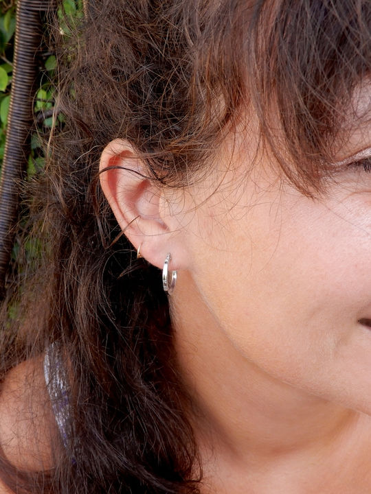 Art d or Earrings Hoops made of White Gold