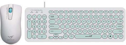 Alcatroz Jellybean U2000 Tastatur & Maus Set Englisch US Blau