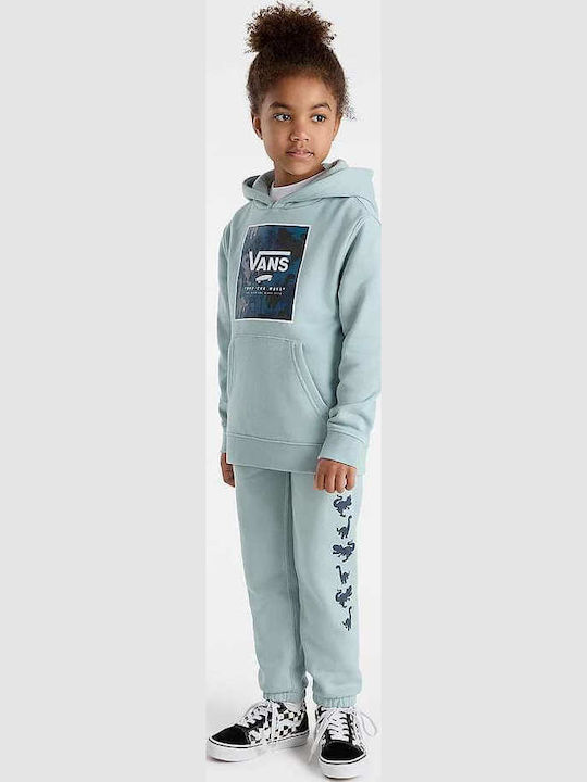 Fleece Παιδικό Φούτερ με Κουκούλα και Τσέπες Grey Mist