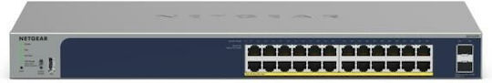 NetGear GS724TPP Unmanaged PoE+ Switch with 24 Gigabit (1Gbps) Ethernet Ports and 2 SFP Ports
