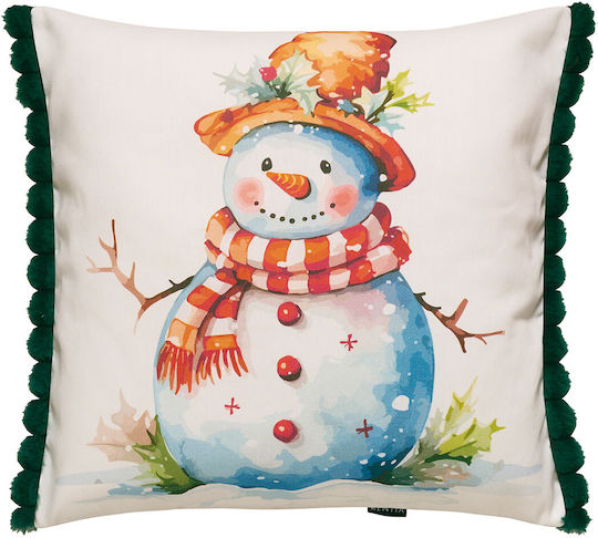 Kentia Christmas Decorative Square Pillowcase White 50x50cm 2pcs