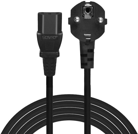 Savio Cl-181 Stromkabel Cee 7/7 E F – Iec C13 5m