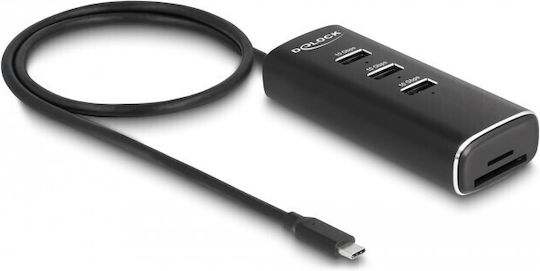 DeLock Port Hub 10 Θυρών USB 2.0 με σύνδεση USB-C