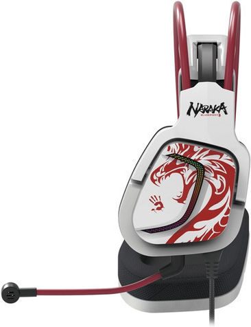 A4Tech Bloody G575 Over Ear Gaming Headset cu conexiune USB Alb