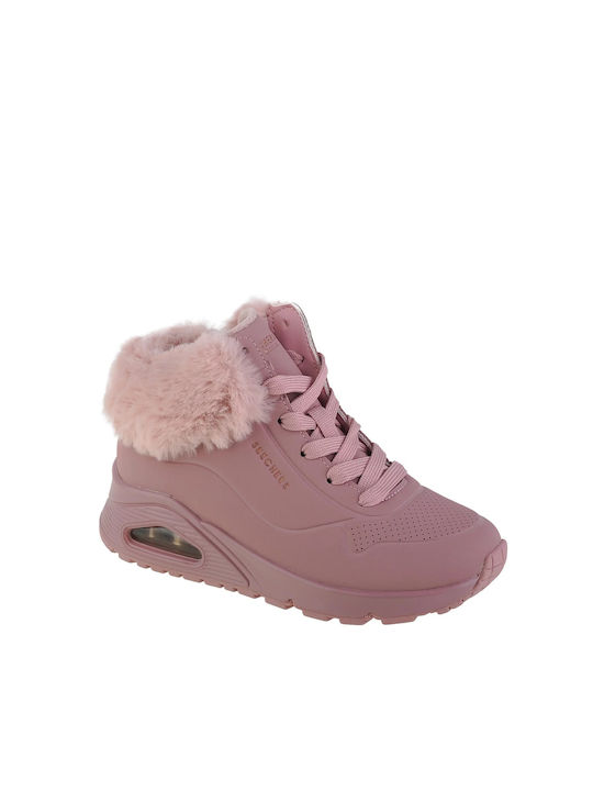 Skechers Lederne Kinderstiefeletten Rosa