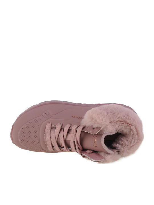 Uno Fall Air Lederne Kinderstiefeletten Rosa