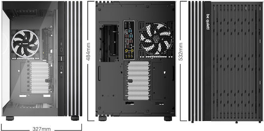 Be Quiet Light Base 900 FX Full Tower Computer Case with RGB Lighting Black