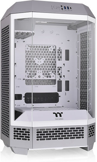 Thermaltake The Tower 300 Gaming Mikro-Turm Computergehäuse mit Seitenfenster und RGB-Beleuchtung Limestone