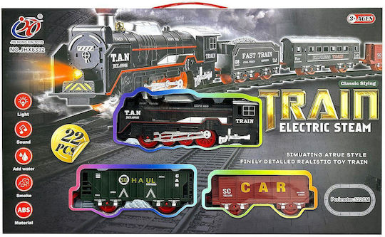 Set with Train with Sound, Light, and Smoke for 3++ Years