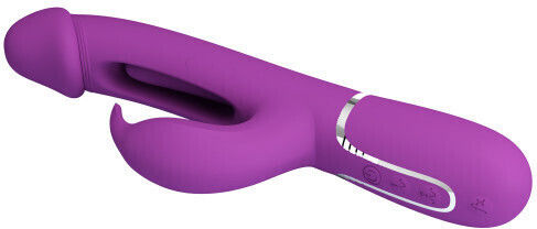 Pretty Love Tongue Vibrator Vibrator Rabbit with Remote Control Purple