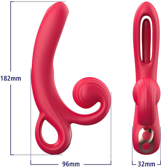 Erospace Δονητής Rabbit Κόκκινος
