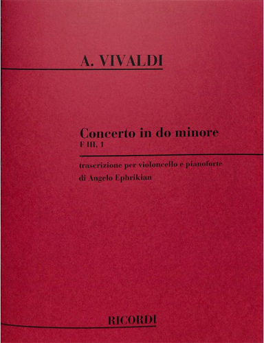 Antonio Vivaldi Concerto Fiii/1 Rv401 In C Minor