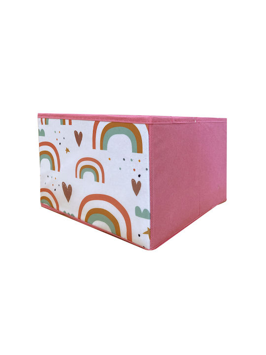 Система за съхранение на играчки Розов 92x30x60см 1бр