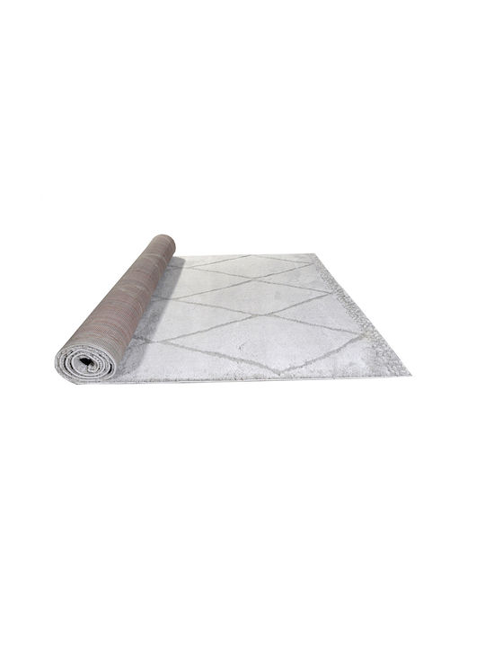 Tzikas Carpets Alloy Teppich Rechteckig Synthetisch,Polyester/Cotton/Leather Gray