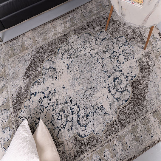 Tzikas Carpets Virgo Synthetisch,Polyester/Cotton/Leather Gray