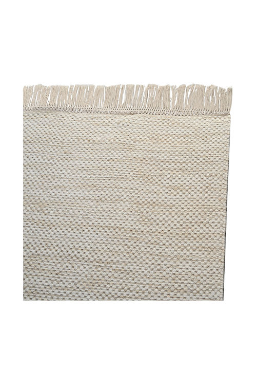 Woll-Kelim-Teppich Dunkelbeige 160x230 Polcarpet