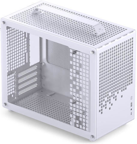 Jonsplus Z20 Gaming Mini Tower Κουτί Υπολογιστή με Πλαϊνό Παράθυρο Λευκό