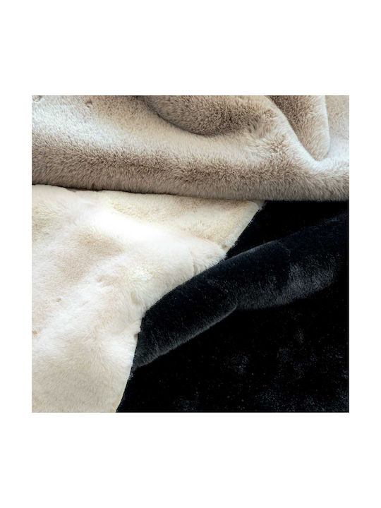 Palamaiki Lagos Rutschfest Teppich Rechteckig Synthetisch,Polyester/Cotton/Leather Black