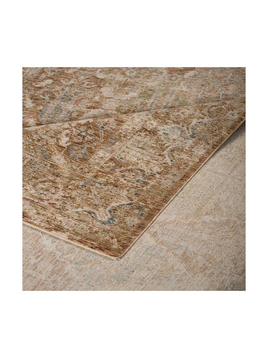 Viokarpet Vittoria 184a Teppich Rechteckig Synthetisch,Polyester/Cotton/Leather Beige