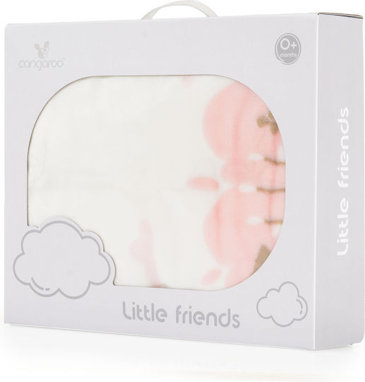 Cangaroo Babydecke Wickeltücher für Kinderzimmer Little Friends 80x110cm