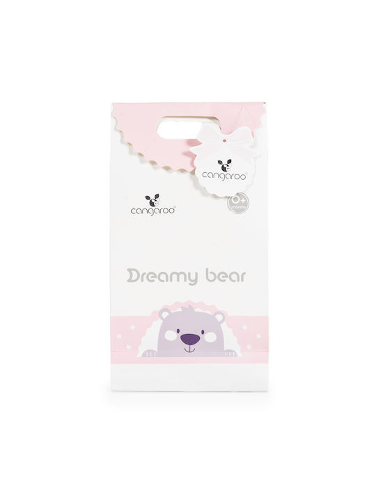 Cangaroo Κουβέρτα Αγκαλιάς & Λίκνου Dreamy Bear Ροζ Pink 75x100εκ.