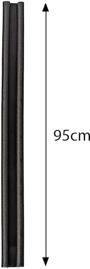 TnS Foam Double Draft Stopper Window / Door in Black Color 3cm