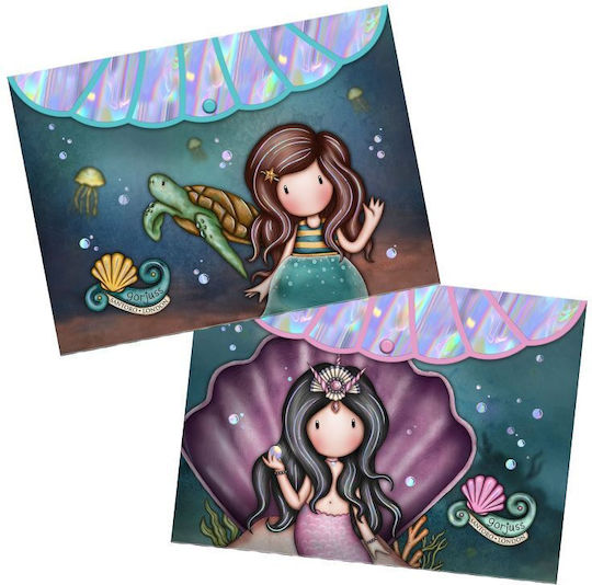Santoro Папка с Бутон за Хартия A4 Многоцветенς 2бр Making Waves - Deep Secrets And The World Is Your Oyster